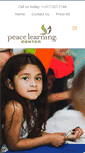 Mobile Screenshot of peacelearningcenter.org